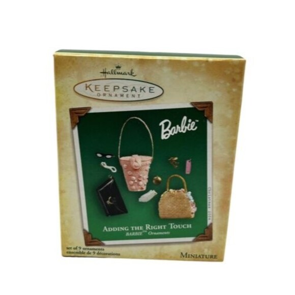2004 Barbie Hallmark Keepsake Ornament Adding the Right Touch Set of 9 RETIRED - Picture 2 of 8